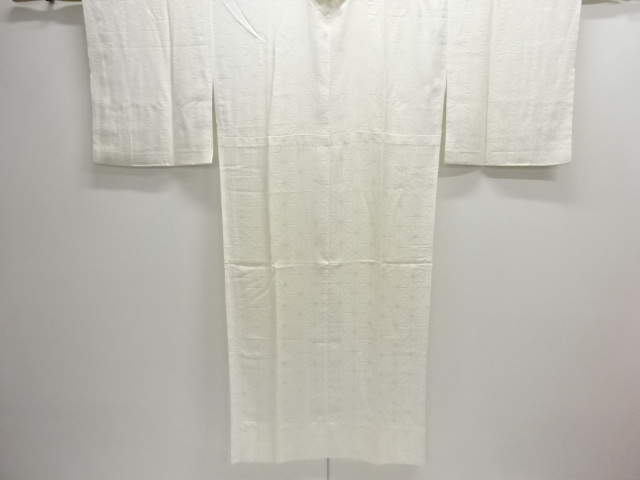 JAPANESE KIMONO / ASANOHA PATTERN WOVEN HITOEJUBAN